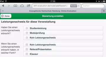 Web-App: Online-Evaluation von Seminaren 	